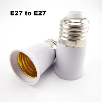 E27, Da E27 Sijalko Znanja Extender 65mm okova Pretvornik E27-E27 zaviralci Gorenja Lučka Socket Adapter Za Žarnice