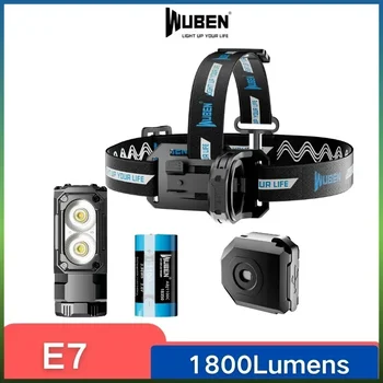 Wuben E7 1800Lumens Ultra-Kompakten in Lahek Žaromet&Svetilka Recheargeable Troch Svetlobe