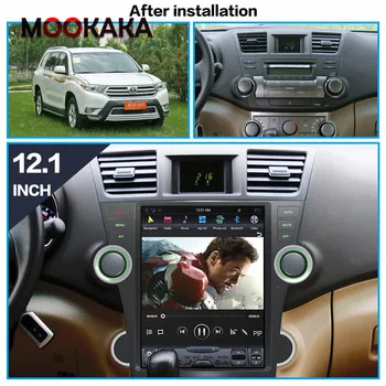 Za Toyota Highlander 2009 2010 2011-2013 Avto Video Radio Android 11 Radio, DVD Predvajalnik, Audio Večpredstavnostna GPS HD Zaslon na Dotik Radio