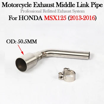 Slip Za HONDA MSX125 MSX 125 2013 2014 2015 2016 motornega kolesa, Izpušni Sistem Glušnika Spremeniti 51MM Pobeg Moto Sredini Povezavo Cevi