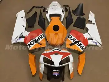 4Gifts Novo ABS Motocikel Polno Fairings Kit Primerni Za HONDA CBR600RR F5 2005 2006 05 06 Karoserija Nastavite Oranžno Rdeča