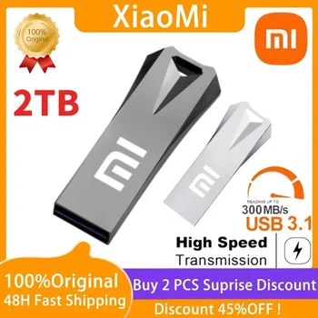 Xiaomi 2TB Usb 3.0 Flash Diski Visoko Hitrost Kovinski Pendrive 1TB 512GB 256GB Prenosni Usb Disk Nepremočljiva Memoria Usb Flash Disk