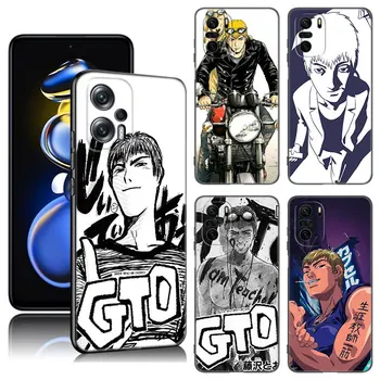 GTO Great Teacher Onizuka Primeru Telefon Za Xiaomi POCO X3 X4 NFC F2 F5 M2 M3 M4 X5 Pro F3 F4 GT 5G C31 M5S Črn Silikonski Pokrov