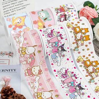 10 Metrov Priljubljena Risanka Traku Hello Kitty Sanrio Grosgrain Saten Trak DIY Darilo Obrti Nakit Dodatki