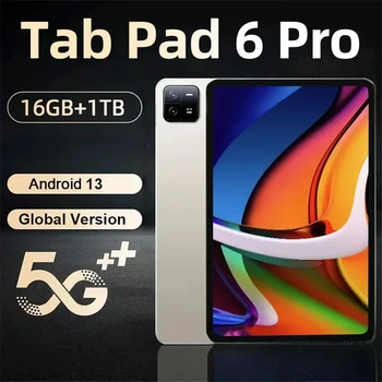 2023 Original Globalni Različici Pad 6 Pro Tablet Android 13 Tablet PC Dual Sim Kartica 16GB+512GB 5G WIFI HD 4K Mi Zavihek