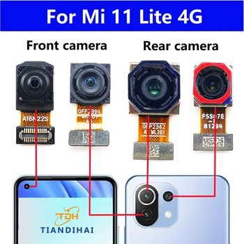Original Zadaj Sprednja Kamera Za Xiaomi Mi 11 Lite 4G 11lite M2101K9AG M2101K9AI Nazaj v Glavni Kameri Modul oglejte si Flex Kabel Deli