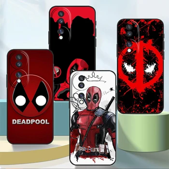 Deadpool Marvel Smešno Za Čast 80 70 60 50 30 20 20 10 9 9 9A 9C X8 8A Pro Plus, Lite 4G 5G Silikonski Črn Telefon Primeru Fundas