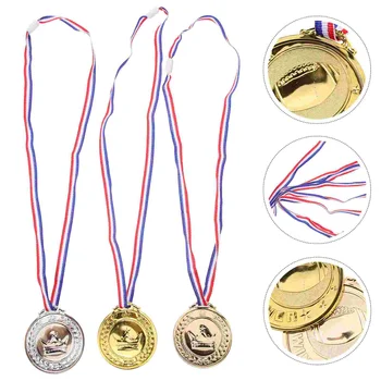3pcs Tekmo Medaljo Nagrajevanje Medaljo Nagrado, Medaljo Visi Medalja podelitvi Nagrad Medaljo