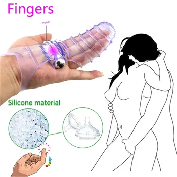 Prst Rokav Vibrator Za G Spot Masažo Vagine, Klitoris Spodbujanje Vibratorji Ženski Masturbator Spola Igrače, Za Pare, Erotični Pripomočki