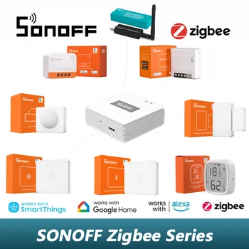 Sonoff Zigbee Smart Temperatura Vlažnost LCD Senzor SNZB Serije Zigbee Mini SNZB-02D Daljavo v Realnem času, Spremljanje Ewelink