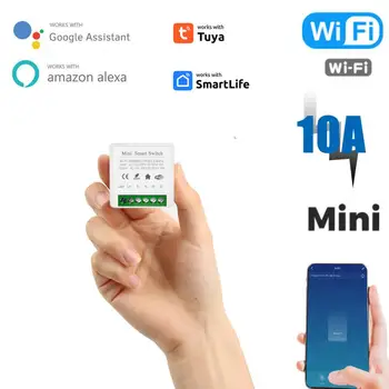 Tuya 16A Mini Wifi Smart Stikalo Luči Podpira 2 Način Timing Nadzor, Avtomatizacija Modul APP Za Alexa Doma