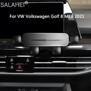 Nastavljiv Avto, Mobilni Telefon, Držalo izstopu Zraka Težo Gori GPS Podporo Nosilec Za VW Volkswagen Golf 8 MK8 2021 Auto Accessory