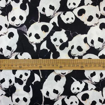 Široko 110 cm Lep Kitajskih Živalskih 100% Bombažne Tkanine Panda Tiskane Tkanine Diy Šivanje Otroška oblačila, Oblačila Quilting Mozaik