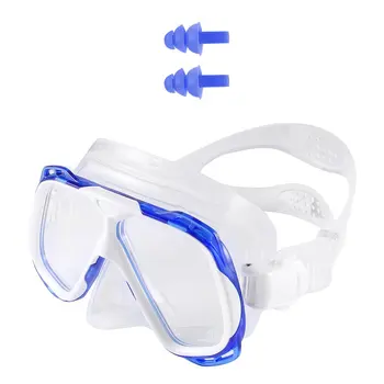 OUTAD Potapljanje Potapljanje na Vdih Masko Snorkel Komplet Kaljenega Stekla, Leče Nastavljiva Trak UV Protection Anti-fog Nepremočljiva
