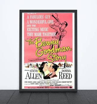 V Benny Goodman Zgodbo (1956) Plakat Biografske Film Wall Decor Steve Allen in Donna Reed Tiskanja Darilo