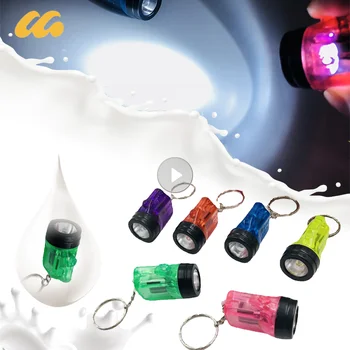 LED Keychain Svetilka Mini Svetilke Žep Sili Lahka Nepremočljiva Bakle Majhnih žepnih svetilk Super Svetle Luči Keychain