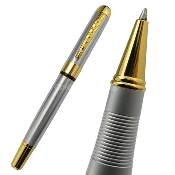 Jinhao 250 Visoko Kakovostni Roller Ball Pero Metal Silver & Gold Trim Kartuša Za Izbiro Pisanje Črnilo, Pero Debelo