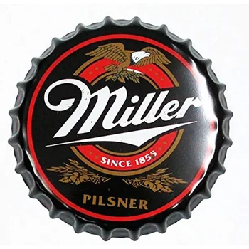Miller Dekorativne Steklenice Zamaški Kovinski Tin Znaki Cafe Pivo Bar Dekoracijo Plat 13.8