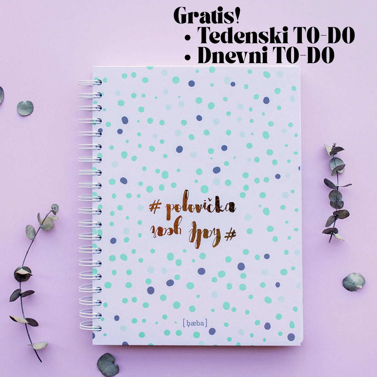 Veliki rokovnik Polovička A4 kot darilo