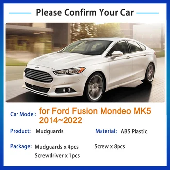 Za Ford Fusion Mondeo MK5 2014 2015 2016 2017 - 2019 2020 2021 2022 MudFlaps Splash Varovala Zavihek Blatniki Fender Dodatki