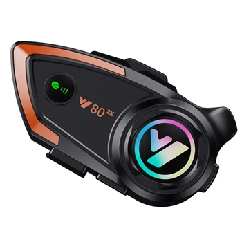 Y80 2X Motoristična Čelada Bluetooth Slušalke Nepremočljiva Zmanjšanje Hrupa, Hands-Free Klic Avto Bluetooth Slušalke Univerzalno Trajne
