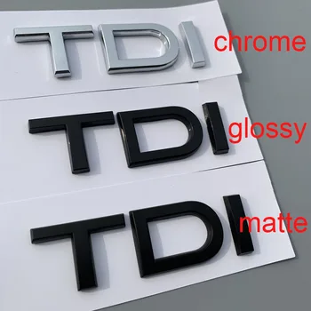 1X Chrome sijajni črna ABS TDI avto zadaj Emblem nalepke za Audi A1 A3 A4 A5 A6 A6L A7 A8 S3 S6 V3 V5 V7 TT RS S
