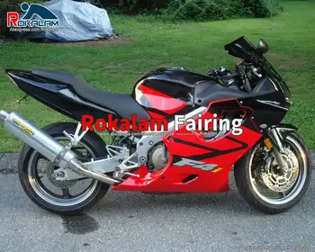ABS Plastike Komplet Za Honda CBR600 F4i 2004 2005 2006 2007 Črna Rdeča Športni Motocikel Fairings (brizganje)