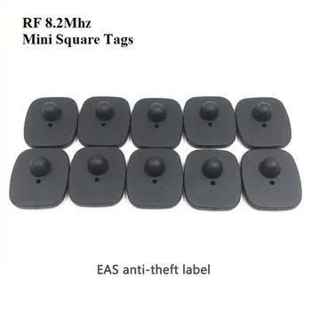 150pcs/Veliko RF(8.2 MHz) ABS Oblačila Anti-izgubil Oznako Magnetni Gumb Kvadratek Anti-theft Zapiralo, ki ga Težko Oznako Varnostne Sponke EAS