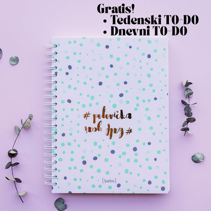 Polovička – Velik Rokovnik A4 - spiralna vezava- SLO