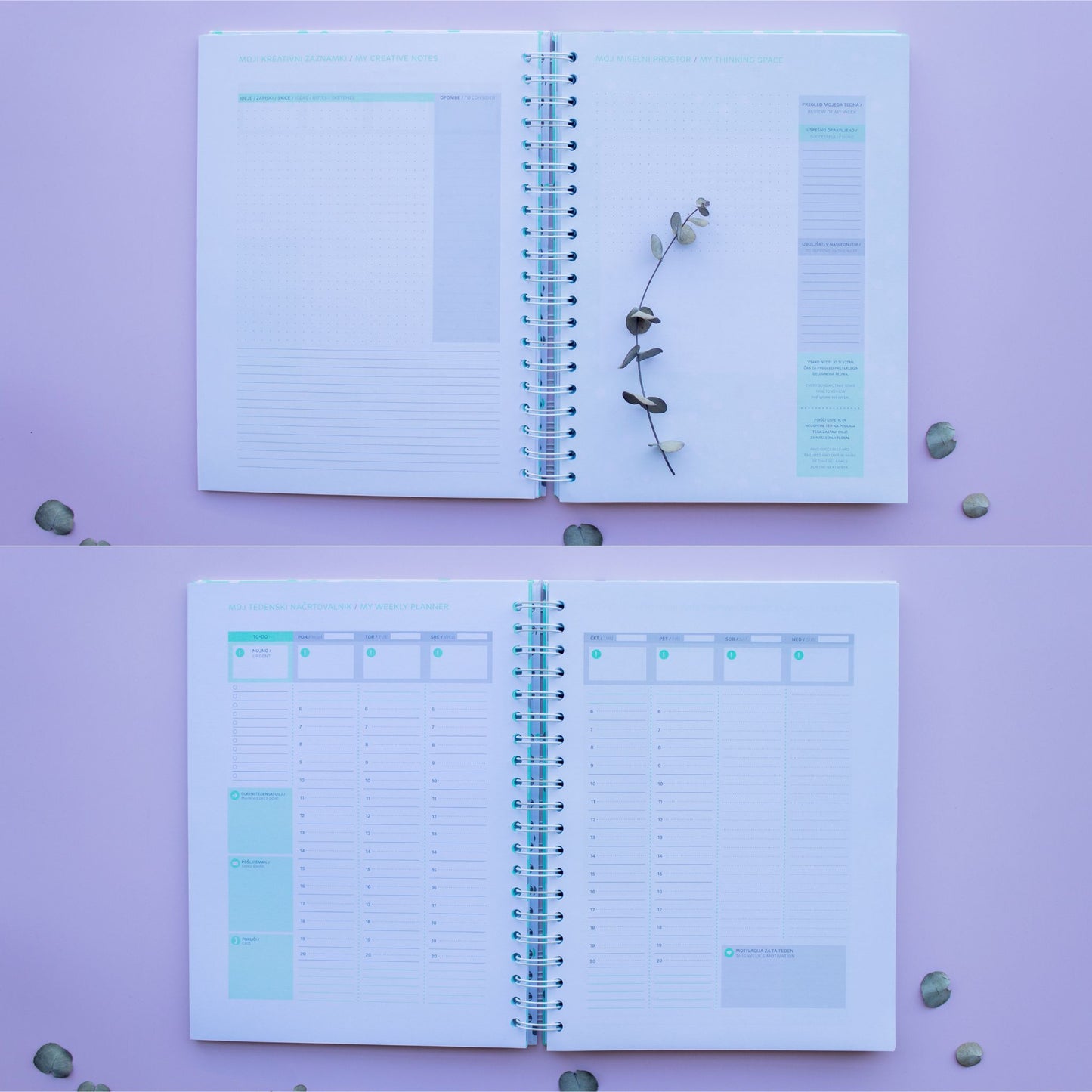 Polovička – Velik Rokovnik A4 - spiralna vezava- SLO