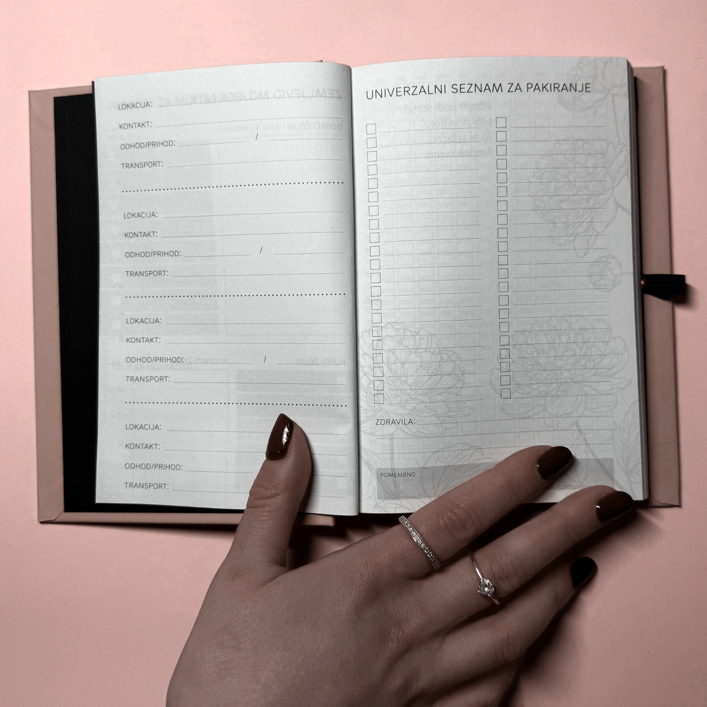 Cvetenje – Rokovnik A5 - SLO